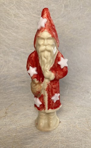 Christmas Kerstman klein witte chocolade - Santa small white chocolate.
