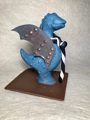 Gentse DRAAK donkere chocolade blauw/ Ghent DRAGON dark chocolate blue.
