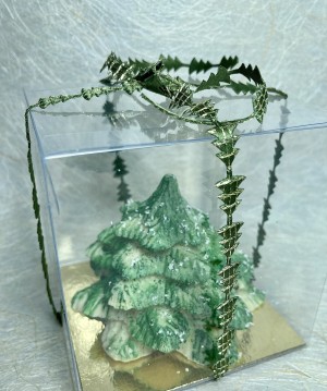 Kerstboom witte chocolade.
