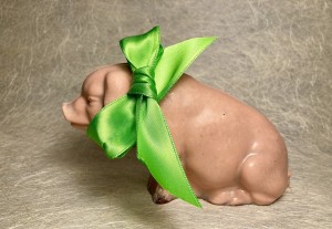Varken/Pig - witte chocolade, white chocolate.