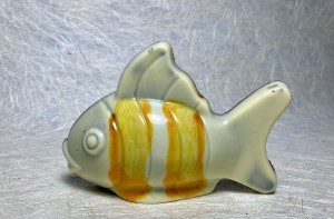 Kleine vis witte chocolade - small fish white chocolate.